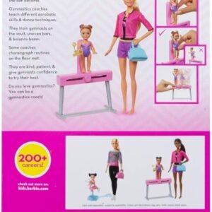 Barbie Quiero Ser Gimnasta artística - Muñeca rubia con niña y accesorio: imagen 3