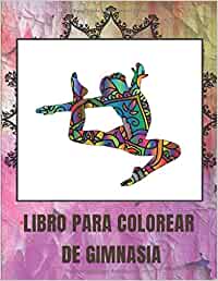 Libro para colorear de gimnasia: Mandala Gimnasia femenina