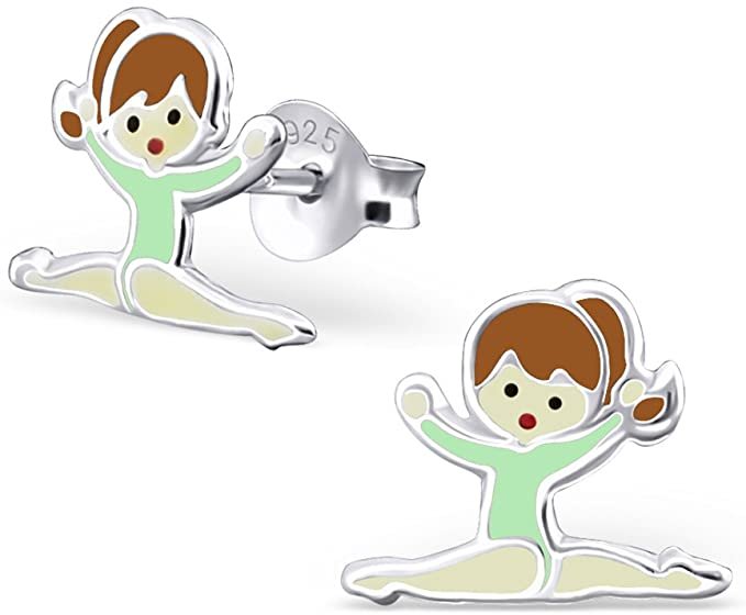 Pendientes plata gimnasia artística