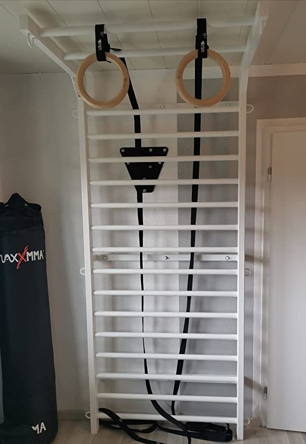 ARTIMEX espaldera de Acero (Escalera Sueca) para Gimnasia. 65 (altura) x 100 (ancho) cm o 230 (altura). 19 Barras. - Imagen 2