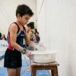 magnesio, polvo blanco que usan los gimnastas para las manos