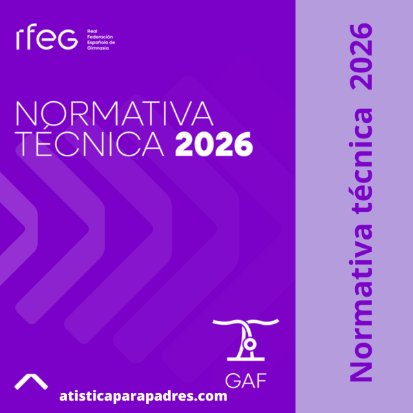 Normativa 2026 Gimnasia artística Femenina